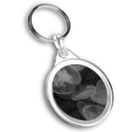 Keyring Circle - BW - Beautiful Jellyfish Sea Creatures  #41061