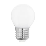 Eglo Ampoule LED E27, lampe Milky en verre opaque, 12 watts (correspond à 100 watts), 1521 lumens, blanc chaud, 2700 Kelvin, A60, Ø 6 cm