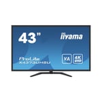 iiyama ProLite Computer Monitor 42.5" 4K Ultra HD Black (X4373UHSU-B1)