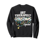 Art Therapist Christmas Squad Cute Art Therapy Xmas Lights Sweatshirt