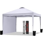 BONTEC Tonnelle Pliante 3x3 Imperméable – Barnum Pliant Extérieur avec Protection UV 50+, Résistant à l'eau, Facile à Installer, Idéale pour Jardin, Camping et Événements en Plein Air