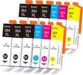 364 Xl Pack De 12 Cartouches D'Encre Compatible Avec Hp 364 364Xl Cartouche, Pour Deskjet 37A 352 3522 3524, Officejet 462 4622, Photosmart 551 552 5514 5515 5522 5524 651 652 751