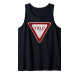 YIELD SIGN STREET HIGHWAY TRAFFIC WARNING SIGN Tank Top