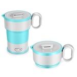 Foldable Electric Travel Kettle Mini Food Grade Silicon Collapsible Travel Insulation Heating Boiler Tea Pot