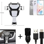 Car holder air vent mount for Oppo A79 5G cell phone mount