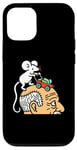 iPhone 12/12 Pro Mouse Mowing Hair - Funny Graphic Barber Mouse Case