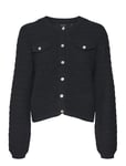 Vero Moda Vmvioletta Ls Button Cardigan Svart