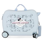 Disney Joumma Minnie American Darling Valise pour Enfant Bleu 50 x 38 x 20 cm Rigide ABS Fermeture à Combinaison latérale 38 L 1,8 kg 2 Roues Bagage Main, Bleu, Valise pour Enfant