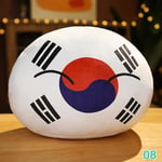 10 cm Country Ball Plyschleksak Polandball hänge Countryball stoppad Kid Doll DB South Korea