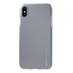 Mercury Goospery Jelly Case (iPhone Xs Max) - TPU - Grå