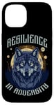 Coque pour iPhone 14 Resilience In Adversity Citation Spirit Animal Wolf Pack