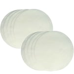 10x Filtres fins compatible avec Nilfisk-Alto gd 930 Panther, gd 930 g Panther, gd 930 aspirateur - Filtre en toison blanc, rond - Vhbw