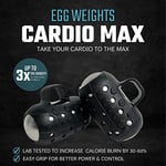 Egg Weights Lot de 3 haltères (1,5 par œuf) pour homme et femme, poids libres pour le kickboxing, la boxe ombrée, le yoga, et plus encore (1,4 kg à 0,7 kg chacun) d'haltères de nouvelle génération