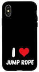 Coque pour iPhone X/XS I Love Jump Rope - Cœur - Jumping Jumping