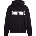 Sweat À Capuche Fortnite Enfant Noir (Taille 13/14 Ans,Couleur Noir)