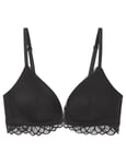 women'secret Triangular Padded Soutien-Gorge, Negro Estandar, 85C Women's