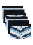 JustWears Pro Ski Print Trunks, Pack of 6, Winter Wipeout Collection