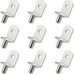 30 Pièces Chevilles de Support d'Étagère Goupille de Support d'Etagère en Métal Taquets pour Etagères L Forme Support Équerre Pour bois ou Verre