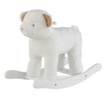 Fauteuil à Bascule Enfant "Ours" 65cm Blanc