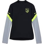 Nike ATM Y NK Dry STRKE DRIL Top CL T-Shirt à Manches Longues Mixte Enfant, Black/Wolf Grey/(Volt) (no sponsor-3rd), FR : M (Taille Fabricant : M)