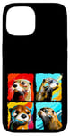 iPhone 15 Otter Pop Art Colorful Drawing Painting Case