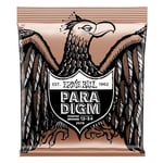 Ernie Ball Paradigm Cordes moyennes légères Phosphore Bronze pour guitare acoustique, calibre 12-54