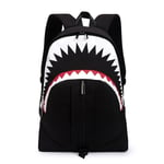 USB Charging Shark Laptop Backpack Night Luminous Travel Bag New Rucksack Bag