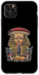 Coque pour iPhone 11 Pro Max Pharaon King Tut Chapeau de champignon égyptien