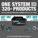 Makita BL1850 18v 2 x LXT 5.0ah Lithium-Ion Batteries + DC18RD Dual Port Charger