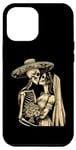 Coque pour iPhone 12 Pro Max Day Dead Squelette Mariage Couple Mari Femme Dia de