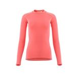 Aclima Womens WarmWool Crew Neck Shirt (Rosa (SPICED CORAL) Medium)