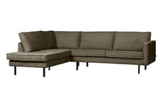 BePureHome Rodeo Corner Sofa Left Velvet bonsai