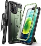 SupCase SUPCAS Coque de Protection pour iPhone 13 Pro Max (6,7") avec Film de Protection d'écran Vert