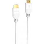 Fuj:tech HDMI 2.1 8K Certifierad Ultra High Speed-kabel, 3 m, vit