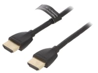 Cable HDMI 2.0 prise male des deux cotes UHD 4K 3D 1.5m - Noir