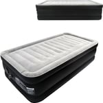 Froadp Matelas Gonflable Lit à Air Autogonflant avec Pompe Électrique Intégrée et Sac pour Camping et l'Utilisation Intérieure à Domicile (Simple,