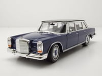 Mercedes 600 1963 Bleu Foncé Maquette de Voiture 1:24 Welly