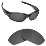 Scratch Proof Polarized Replacement Lenses for-Oakley Straight Jacket 2007 Black