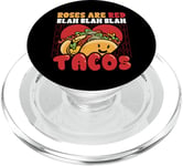 Funny Valentines Day Roses Are Red Blah Taco Lover Foodie PopSockets PopGrip for MagSafe