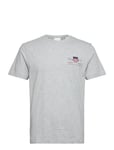 GANT Reg Archive Shield Emb Ss T-Shirt Grå