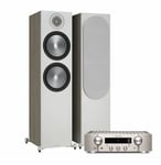Marantz PM7000N Silver &amp; Monitor Audio Bronze 500 6G Stereopaket