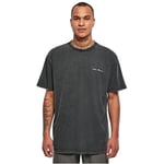 Urban Classics Men's Oversized Small Embroidery tee T-Shirt, Black, XL