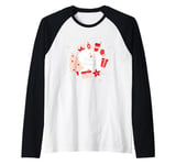 Merry Christmas - Happy Holiday - Happy New Year - Xmas Tree Raglan Baseball Tee