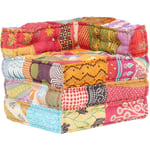 Pouf modulaire Patchwork Tissu The Living Store Multicolore