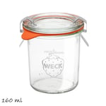 Bocal Jars De 160 ML Verre avec Couvercle Weck pour Conserve Confiture