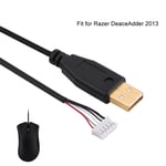 Black Mouse Wire Mouse Cable Replacement For DeaceAdder 2013 Mouse Cable