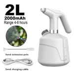 Pulvérisateur électrique pour plantes,2L,arrosage automatique,brumisateur,USB,pulvérisateur de désinfection,machine,outil de jardin - Type White