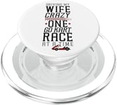 Go Kart Racing Wife Husband Vintage Driving My Wife Crazy PopSockets PopGrip for MagSafe