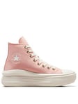 Converse Womens Move Crafted Color High Tops Trainers - Peach/White, Light Orange, Size 3, Women