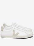 Veja Womens Esplar Logo Trainers - White/Beige, White/Beige, Size 7, Women